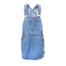 Dickies Hopewell denim bib dress light bleach 32