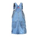 Dickies Hopewell denim bib dress light bleach 32