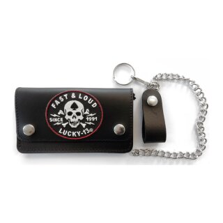 Lucky 13 Loud And Fast patch wallet black