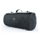 Longride roll bag waxed cotton wide, black