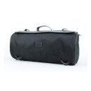 Longride roll bag waxed cotton wide, black