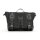 Longride, Old Chopper waxed cotton saddlebag. Black