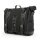 Longride, Old Chopper waxed cotton saddlebag. Black