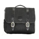 Longride, Classic waxed cotton saddlebag. Black