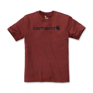 Carhartt core logo T-shirt S/S Dark barn red heather