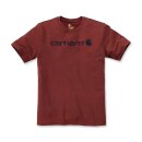 Carhartt core logo T-shirt S/S Dark barn red heather