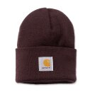 Carhartt Rib knit beanie Watch Deep wine