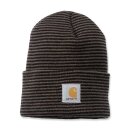 Carhartt Rib knit beanie Watch Tarmac/black stripe