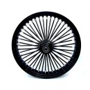 Black/Black King Spoke Wheel 18X3.5" front for Harley