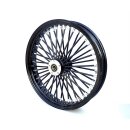 Black/Black King Spoke Wheel 18X3.5" front for Harley