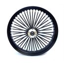 Black/Black King Spoke Wheel 18X3.5" front for Harley