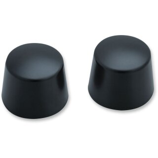 CAP AXLE FRT SATIN BLK