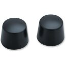 CAP AXLE FRT SATIN BLK
