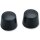 CAP AXLE FRT SATIN BLK