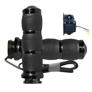 Avon Velvet Air Cushion Heizgriffe schwarz für Harley 08-25 TBW