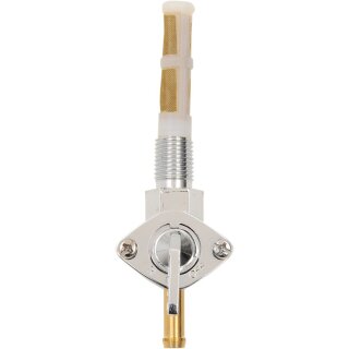 Custom Benzinhahn chrom für Harley mit 1/4" NPT Anschluss