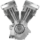 S&S V80 Long-Block Motor Silber für Harley Evo...