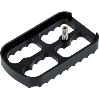 PEDAL BRK SERATED BLACK