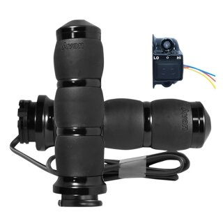 Avon Velvet Air Cushion Heizgriffe schwarz für Harley Modelle 96-22