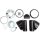 7" GLOSS BLACK HEADLIGHT HOUSING KIT