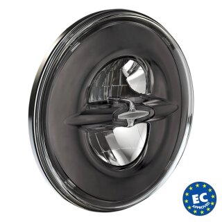 7" Reflector Style Scheinwerfer Einsatz schwarz chrom für Harley Touring 14-25