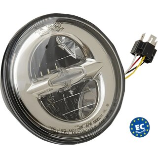 LED Scheinwerfer Einsatz im Reflektor-Style für Harley 5,75" Scheinwerfer