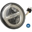 LED Scheinwerfer Einsatz im Reflektor-Style für Harley 5,75" Scheinwerfer
