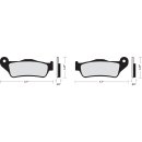 BRAKE PAD - DRAG ORGANIC