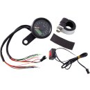 SPEEDO W/4LTS KPH BLK/BLK