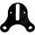 MOUNT GAUGE 2.4 FLAT BLK