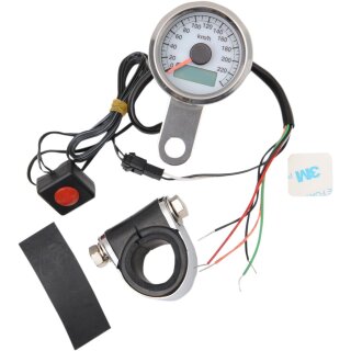 SPEEDO 1.87"PRO WHT KM/H