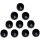 COVER BOLT 9/16 HEX BLK