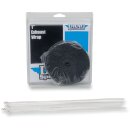 WRAP EXH 1"X25 BLK W/TIE