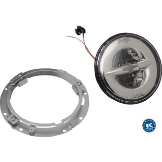 7" Reflector Style Scheinwerfer chrom für Harley Touring 85-13 EC geprüft
