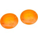 LENS T/S FLHT AMBR DOT