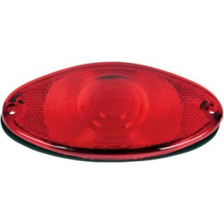 LENS W/GASKET CATEYE RED