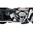 Power Curve True Dual Crossover Auspuff Krümmeranlage für Harley Softail 86-06
