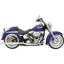 Power Curve True Dual Crossover Auspuff Krümmeranlage für Harley Softail 86-06