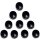 COVER BOLT 1/2 HEX BLK