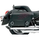 SADDLEBAG FLAME DK RD LG
