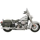 Power Curve True Dual Crossover Auspuff Krümmeranlage für Harley Softail 07-11