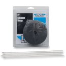 WRAP EXH 2"X25 BLK W/TIE