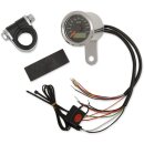 SPEEDO W/4LTS KPH SS/BLK