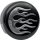 COVER HORN BLK/CHR FLAME