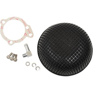 BOB Retro Style Luftfilter schwarz für S&S Super E G Vergaser