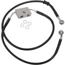 FRT BRAKE LINE XL BK +12