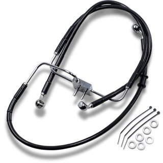 FRT BRAKE LINE XL BK +2