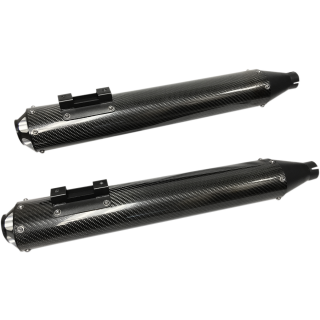 Ovale Carbon Racing Auspuff Endschalldämpfer für Harley Touring 17-22