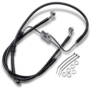 FRT BRAKE LINE XL BK +4