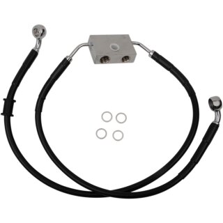 FRT BRAKE LINE XL BK +2